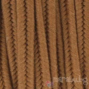 Текстилен шнур за Сутаж светлокафяво 3мм (1м)