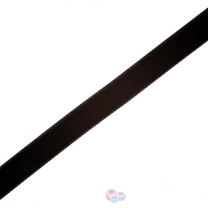 Панделка кадифе - черна, 10mm (1м)