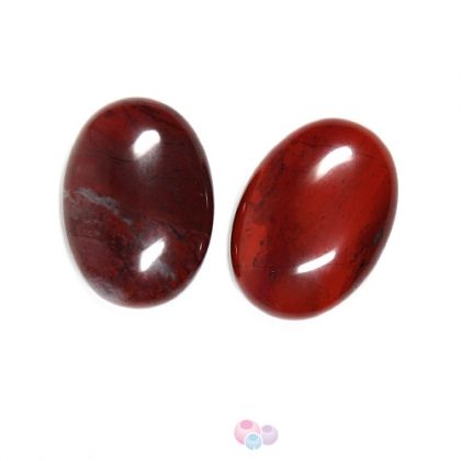 Полускъпоценни камъни - Кабошон от червен яспис 