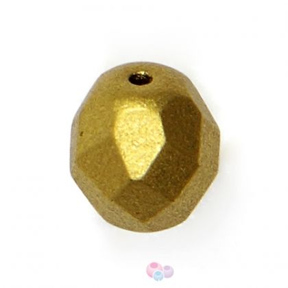 Чешки полиран кристал - фасетирано мънисто злато Aztec 6мм (24бр)