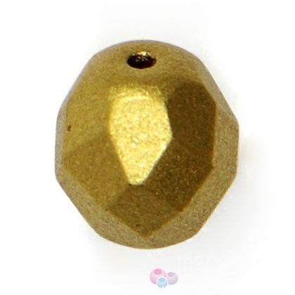 Чешки полиран кристал - фасетирано мънисто злато Aztec 8мм ( 12бр)