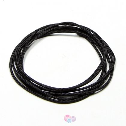 Професионален черен шнур за Шамбала, микромакраме и възли,Griffin, 1.2мм (1м)