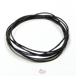 Професионален черен шнур за Шамбала, микромакраме и възли,Griffin, 1мм (1м)