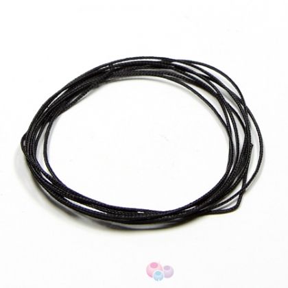 Професионален черен шнур за Шамбала, микромакраме и възли,Griffin, 0.3мм (1м)