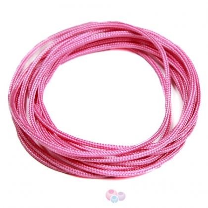 Професионален тъмно розов шнур за Шамбала, микромакраме и възли,Griffin, 2мм (1м)