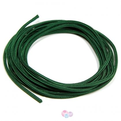 Професионален тъмно зелен шнур за Шамбала, микромакраме и възли,Griffin, 2мм (1м)