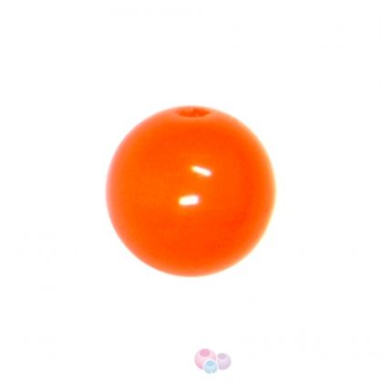 Чешки мъниста - кръгли, светло искрящо оранжево 4мм (30бр)
