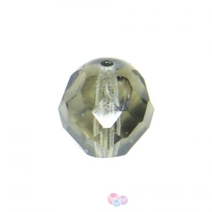 Чешки полиран кристал - фасетирано мънисто черен диамант 4мм (30бр)