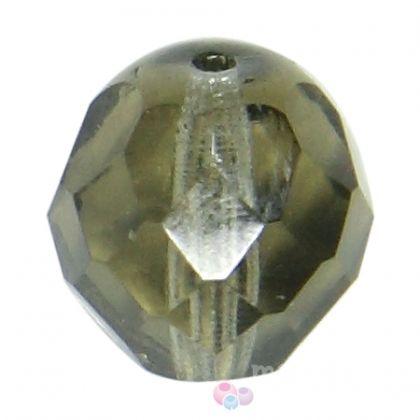 Чешки полиран кристал - фасетирано мънисто черен диамант 12мм (6бр)