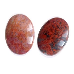 Полускъпоценни камъни - Кабошон от мъхов ахат