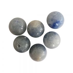 Полускъпоценни камъни - кръгло мънисто от син авентурин 10мм (8бр) 