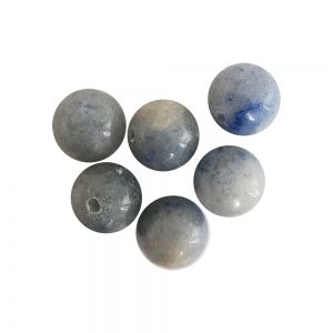 Полускъпоценни камъни - кръгло мънисто от син авентурин 8мм (10бр)
