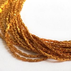 Месингова метална верижка, цвят злато, 0.5 мм (2м)