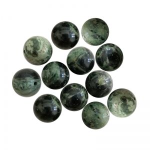 Полускъпоценни камъни - кръгло мънисто от камбаба яспис 6мм (12бр)