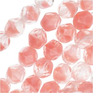 Чешки полиран кристал - фасетирано мънисто кристал / розалин 4мм (30бр)