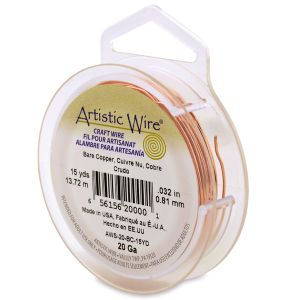 Светло медна гъвкава тел Artistic Wire 20G (1бр) 