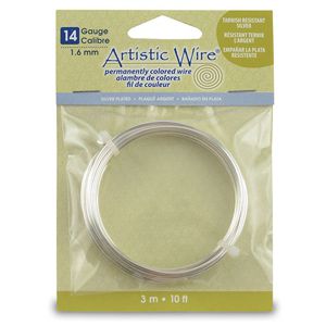 Посребърна гъвкава тел Artistic Wire 14G (3м)