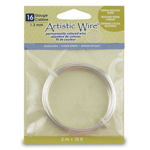 Посребърна гъвкава тел Artistic Wire 16G (3м)