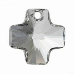 Сваровски висулка кръстче кристал 20мм (1бр)