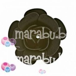 Черна декоративна роза 20 мм (2бр)