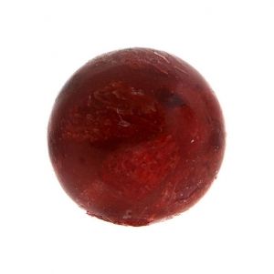 Полускъпоценни камъни - Кръгло мънисто от червен гъбест корал 8мм (10бр)