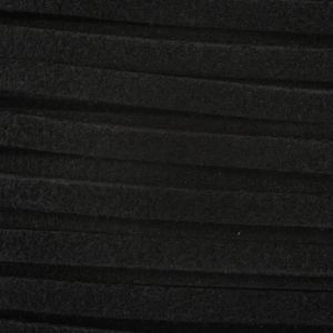 Черен велурен шнур 3мм (1м)