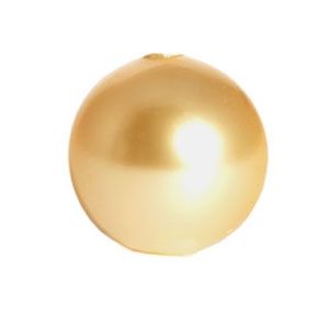 Сваровски златна перла 6мм (20бр)