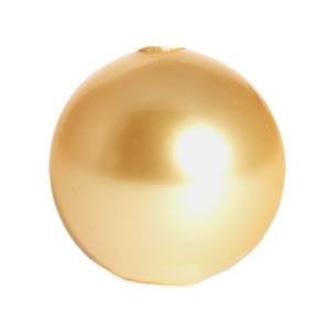 Сваровски златна перла 8мм (10бр)
