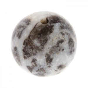 Полускъпоценни камъни - кръгло мънисто от зебра яспис 12мм (6бр)