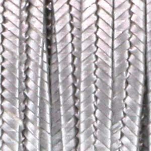Текстилен шнур за Сутаж старо сребро 3мм (1м)