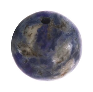 Полускъпоценни камъни - кръгло мънисто от бразилски содалит 12мм (6бр)
