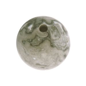 Полускъпоценни камъни - кръгло мънисто от ахат на черни ивици 6мм (12бр)