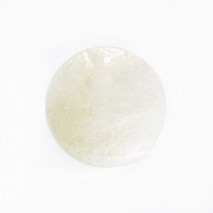 Седефено мънисто кръгъл флейк - натурално 20мм (2бр) 