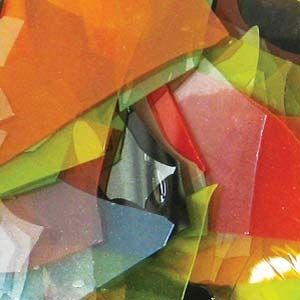 Комплект от цветни конфети стъкълца за Fusing (1бр)
