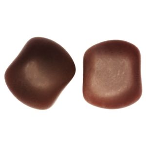 Чешки мъниста - Nugget, шоколад мат 16х9х5мм (4бр)