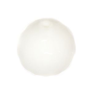 Полускъпоценни камъни - кръгло фасетирано мънисто от бял ахат 8мм (10бр)