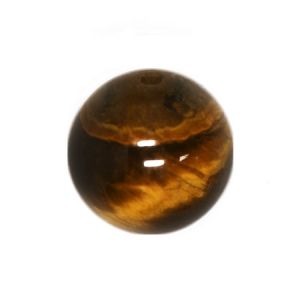 Полускъпоценни камъни - кръгло мънисто от тигрово око 6мм (12бр)