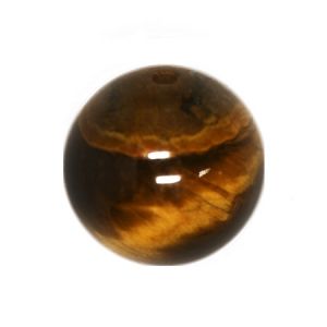 Полускъпоценни камъни - кръгло мънисто от тигрово око 8мм (10бр)