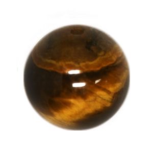 Полускъпоценни камъни - кръгло мънисто от тигрово око 10мм (8бр)