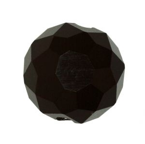 Чешко стъкло - фасетиран диск оникс 10мм (6бр)