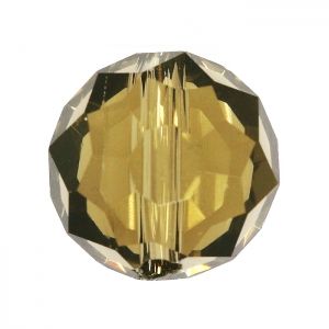 Чешко стъкло - фасетиран диск черен диамант 10мм (6бр)
