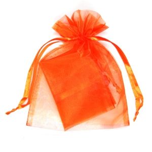 Торбичка от органза портокал 15х19см (1бр)