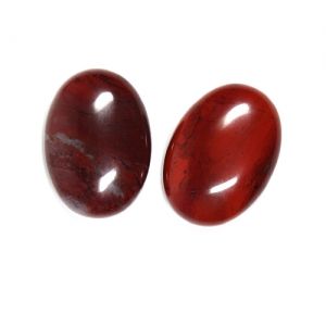 Полускъпоценни камъни - Кабошон от червен яспис 18х25мм (1бр)