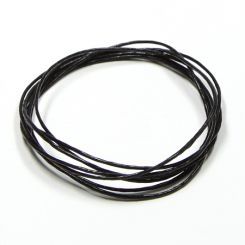 Професионален черен шнур за Шамбала, микромакраме и възли,Griffin, 1мм (1м)