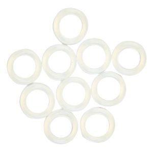 Силиконови пръстенчета за плетене - прозрачен, 12мм (10бр)