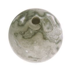 Полускъпоценни камъни - кръгло мънисто от ахат на черни ивици 10мм (8 бр)