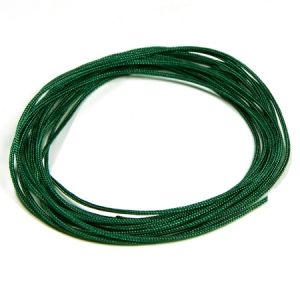 Професионален тъмно зелен шнур за Шамбала, микромакраме и възли,Griffin, 1мм (1м)