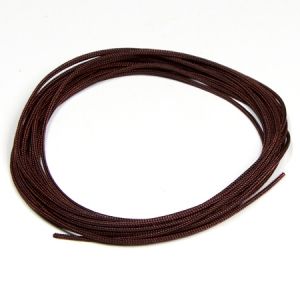 Професионален тъмно кафяв шнур за Шамбала, микромакраме и възли,Griffin, 1мм (1м)