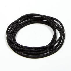 Професионален черен шнур за Шамбала, микромакраме и възли,Griffin, 2мм (1м)