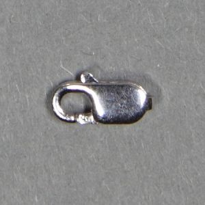 Сребърна закопчалка тип щипка  проба 925, 4х10мм (1бр)